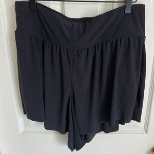 Aqua‎ Green Black Flowy Swim Shorts size X NWOT